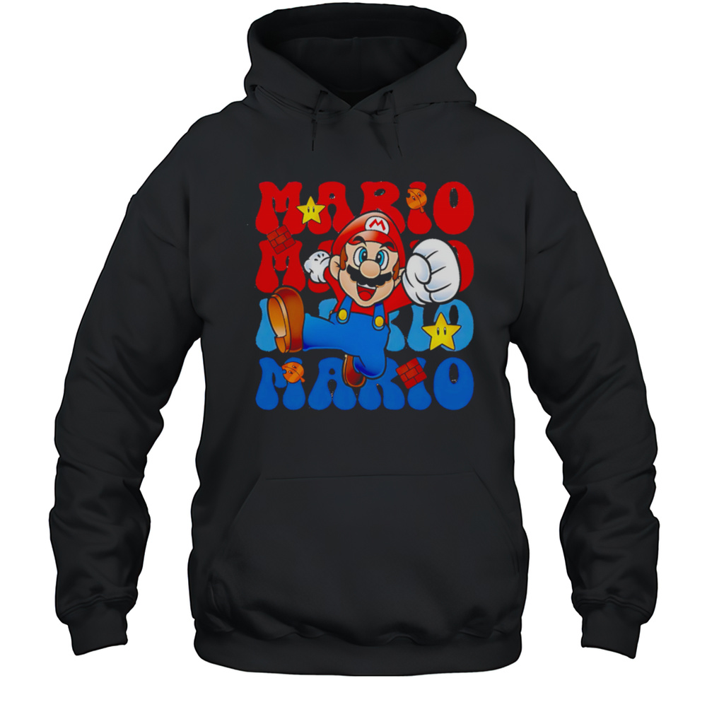 Mario Repeat Cartoon Cute Shirt Unisex Hoodie