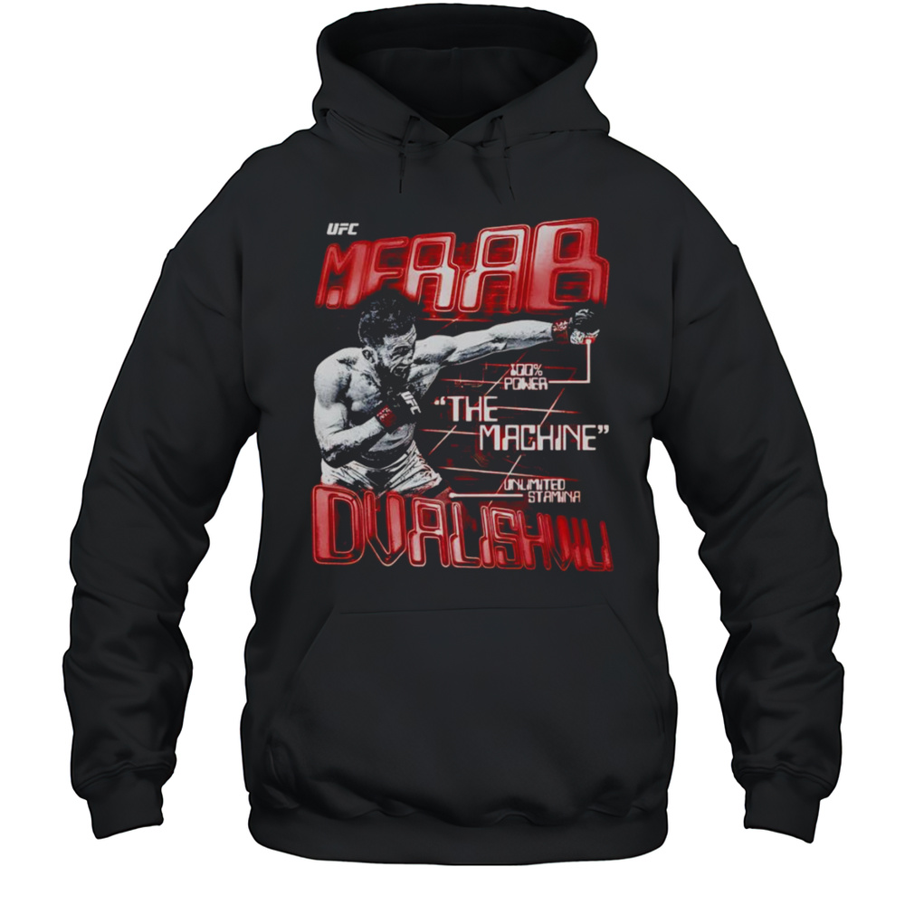 Merab Dvalishvili The Machine Boxing Graphic Shirt Unisex Hoodie