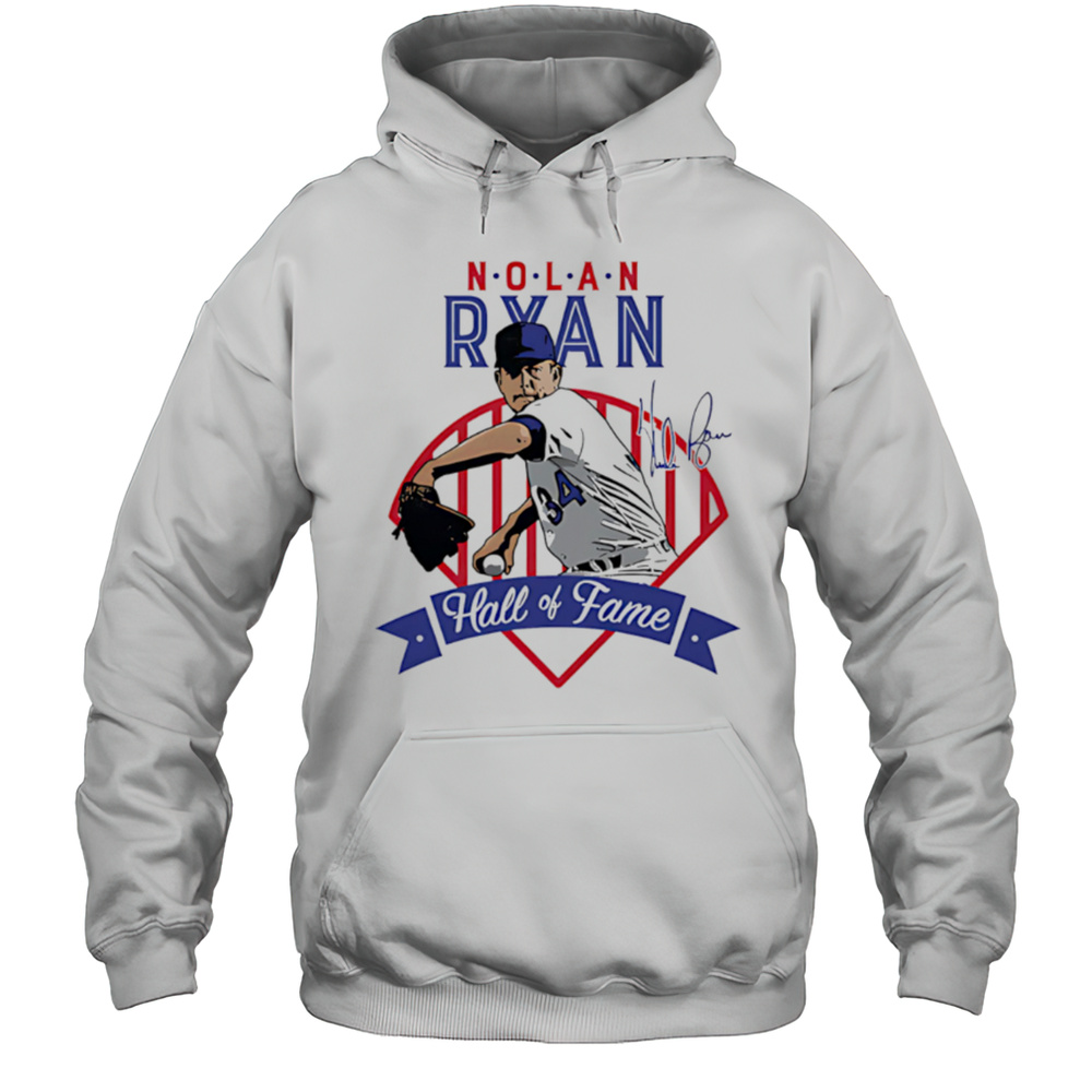 Nolan Ryan Texas Hall Of Fame Signature Shirt Unisex Hoodie