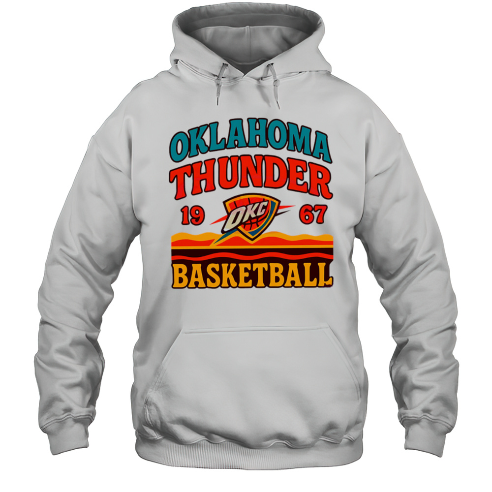Oklahoma City Thunder Retro Basketball Vintage Game Day 1967 Shirt Unisex Hoodie