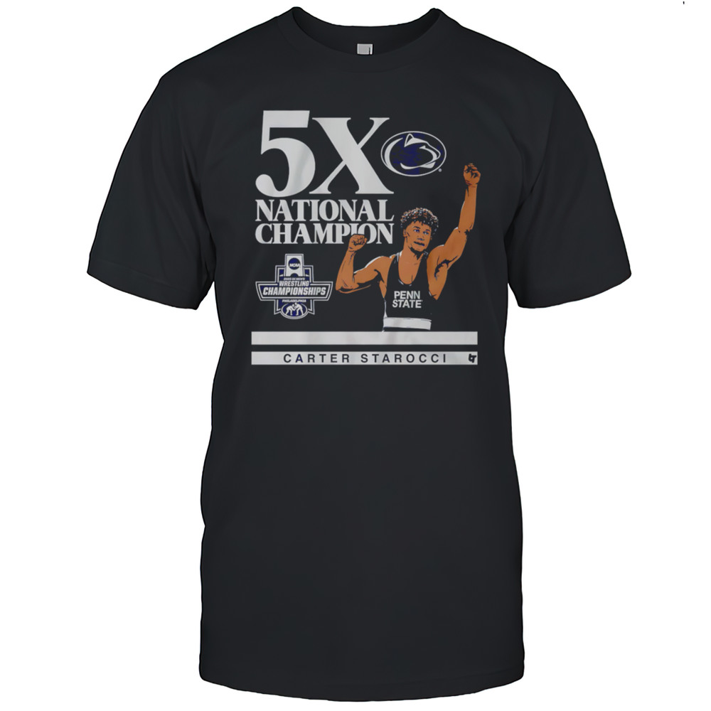 Penn State Nittany Lions Carter Starocci 5X Shirt