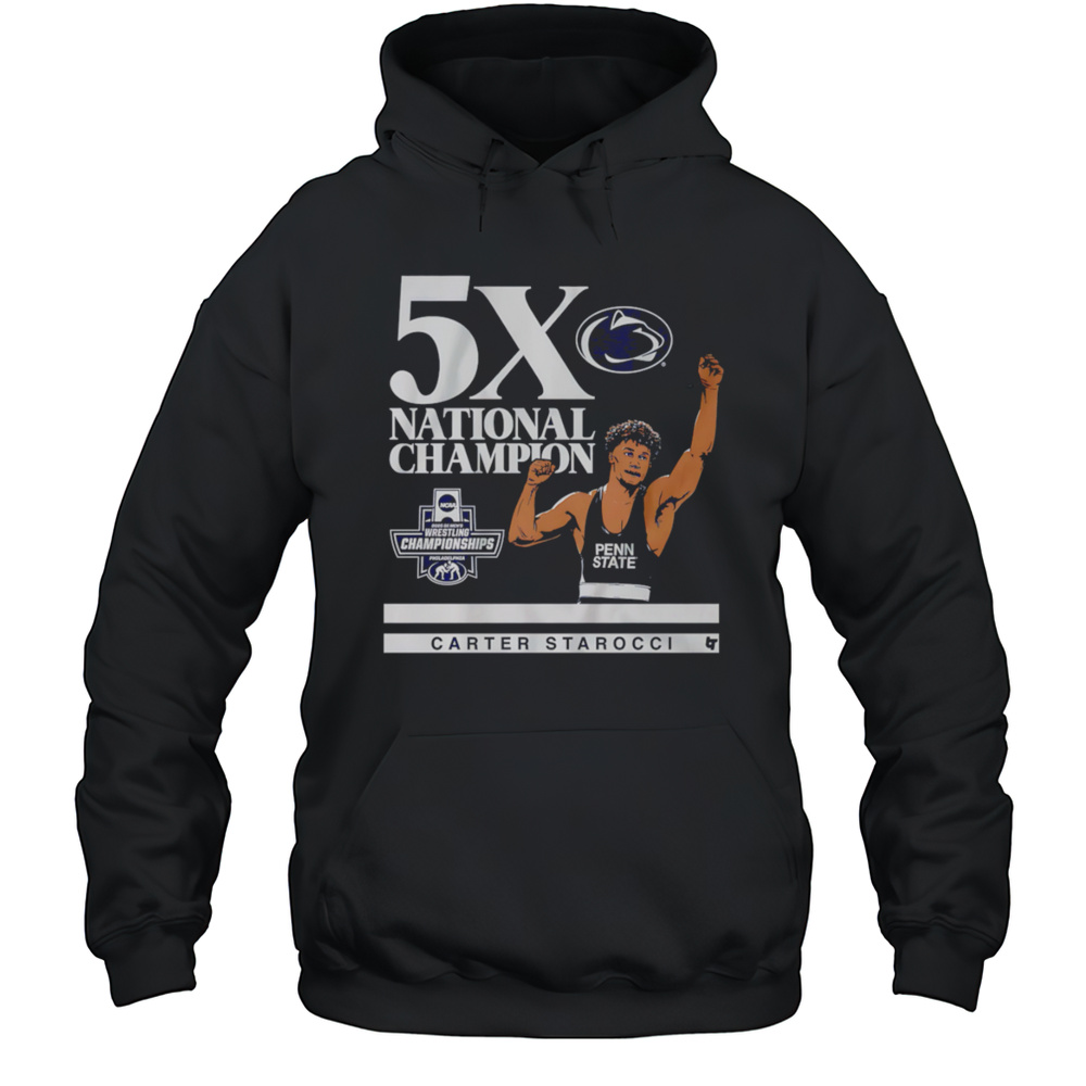 Penn State Nittany Lions Carter Starocci 5X Shirt Unisex Hoodie