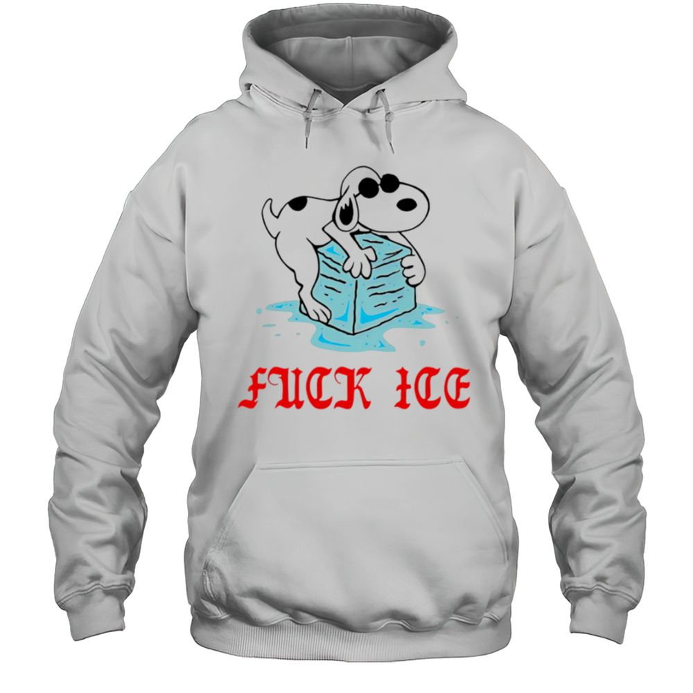Snoopy Fuck Ice Ivory Shirt Unisex Hoodie