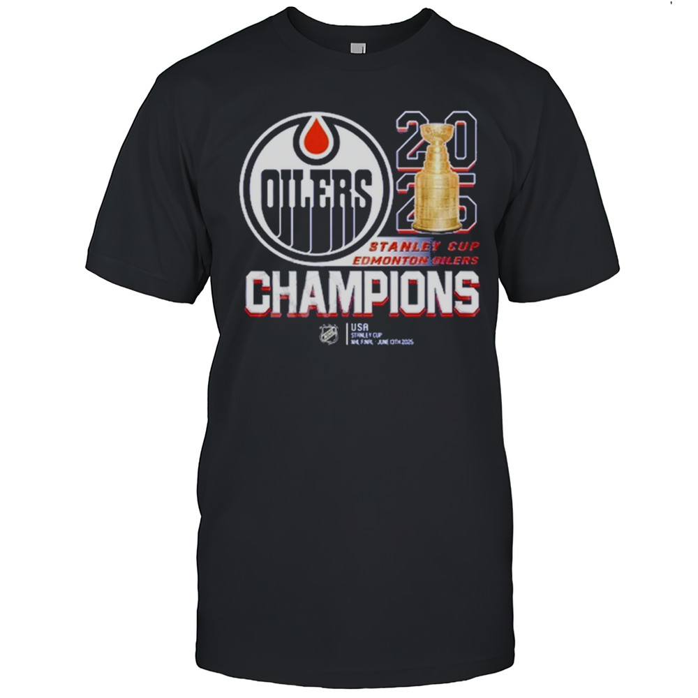 Stanley Cup Final 2025 Champions Edmonton Oilers Shirt