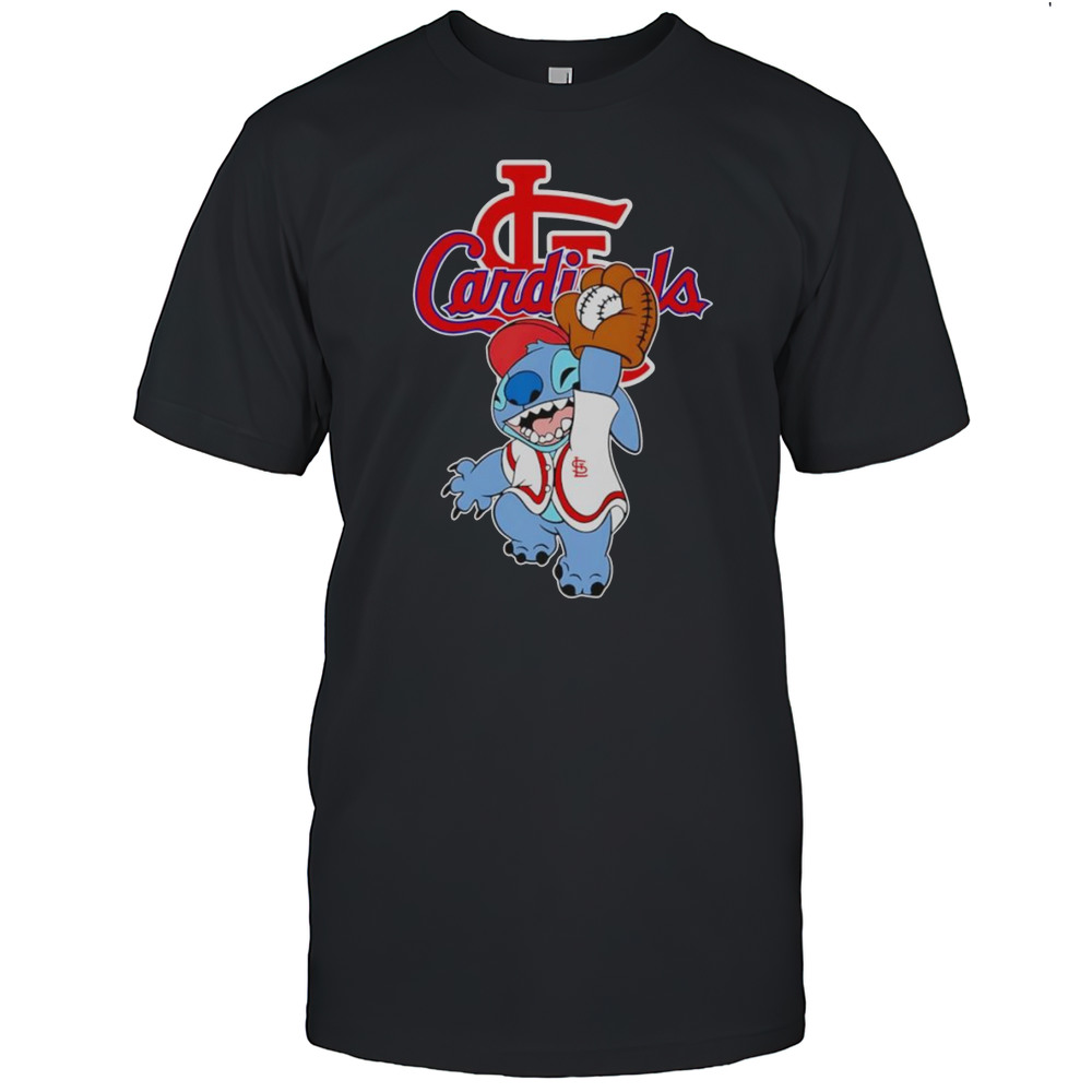 Stitch Play Baseball St Louis Cardinals Shirt