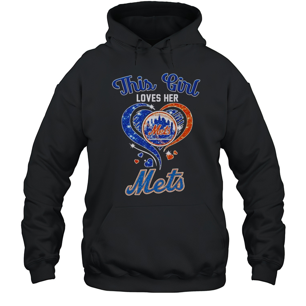 This Girl Loves Her New York Mets T-Shirt Unisex Hoodie