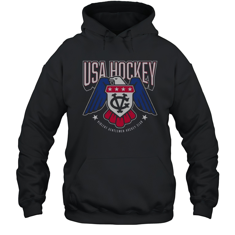 USA Hockey Violent Gentlemen Hockey Club T-Shirt Unisex Hoodie