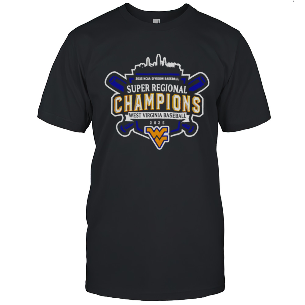 West Virginia Mountaineers 2025 NCAA D1 Super Regionals Champions Logo Shirt