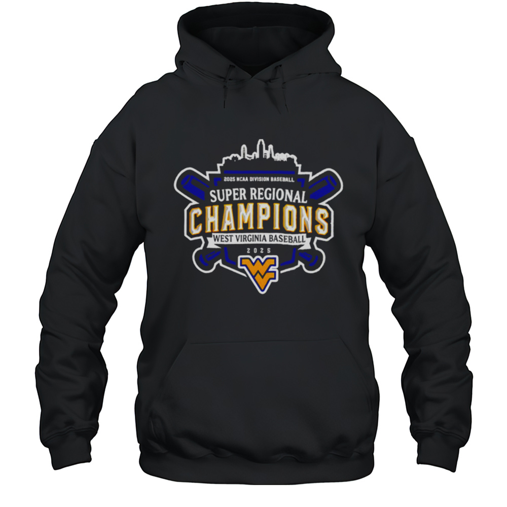 West Virginia Mountaineers 2025 NCAA D1 Super Regionals Champions Logo Shirt Unisex Hoodie