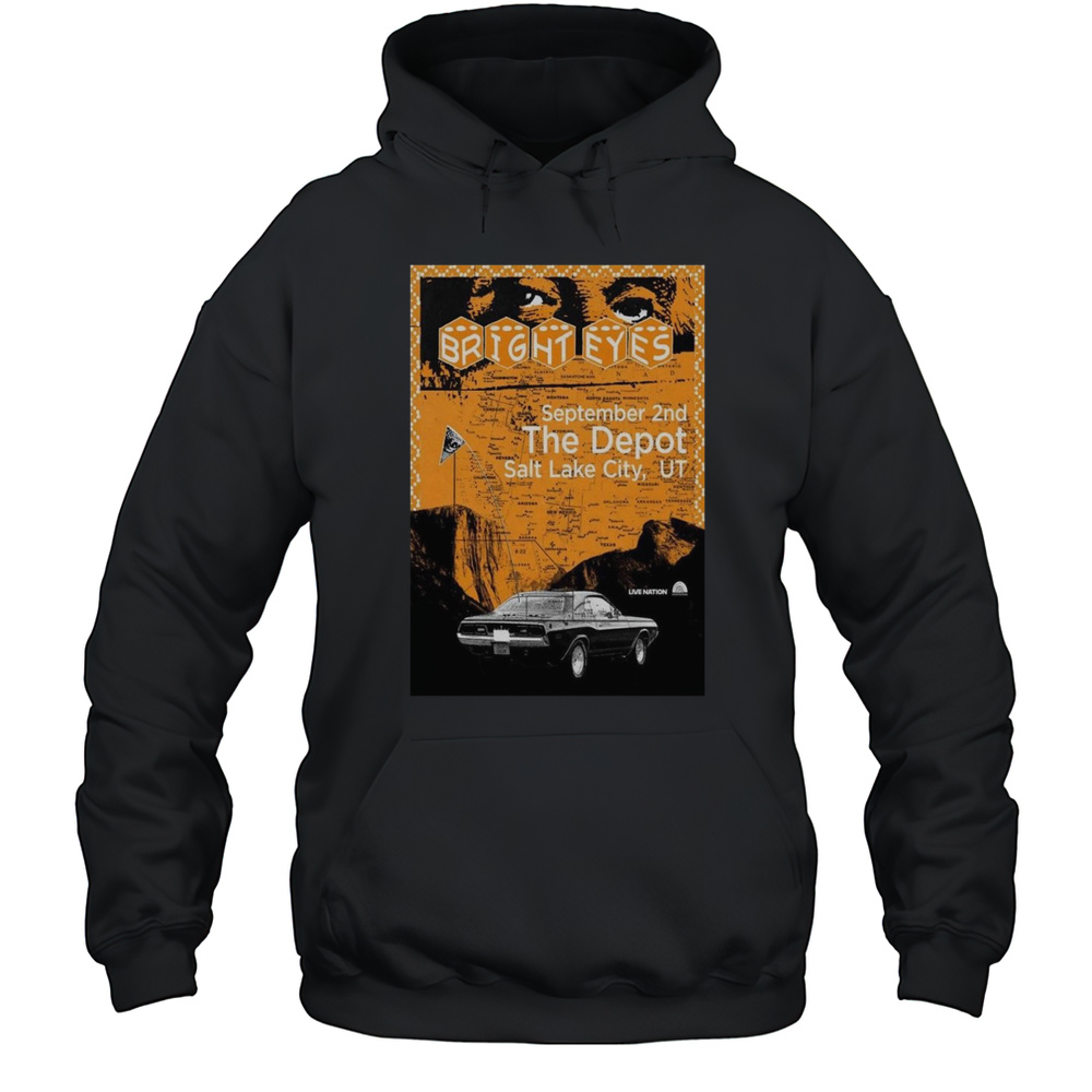 Bright Eyes The Depot In Salt Lake City UT Sept 2 2025 Shirt Unisex Hoodie