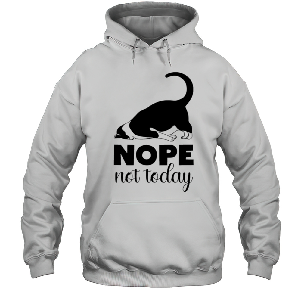 Cat Nope Not Today Shirt Unisex Hoodie