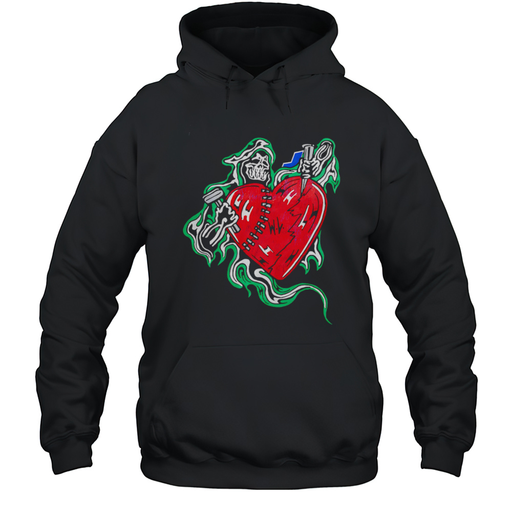 Crumbling Heart Artifact Death Shirt Unisex Hoodie