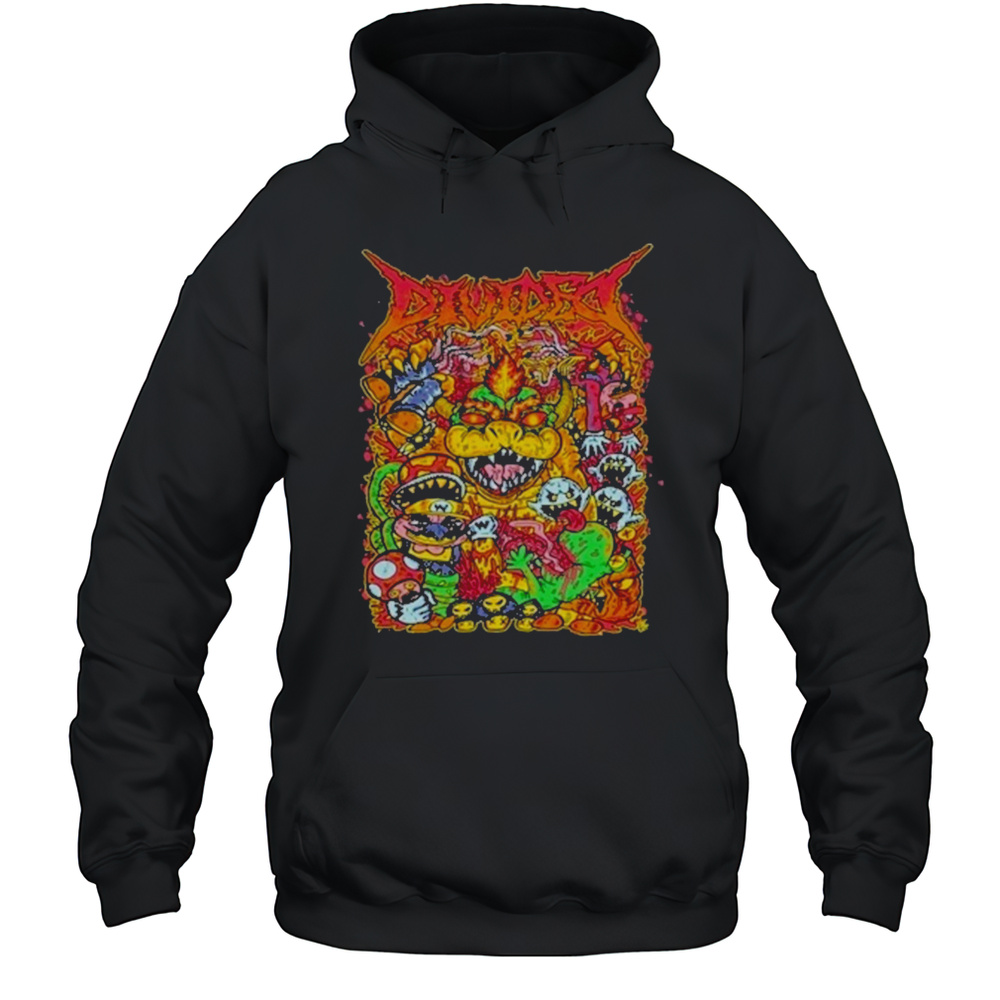 Divided Super Mario Punk Artwork T-Shirt Unisex Hoodie