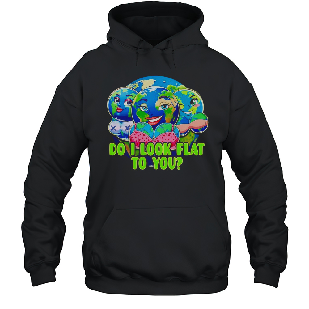 Do I Look Flat To You Earth Shirt Unisex Hoodie