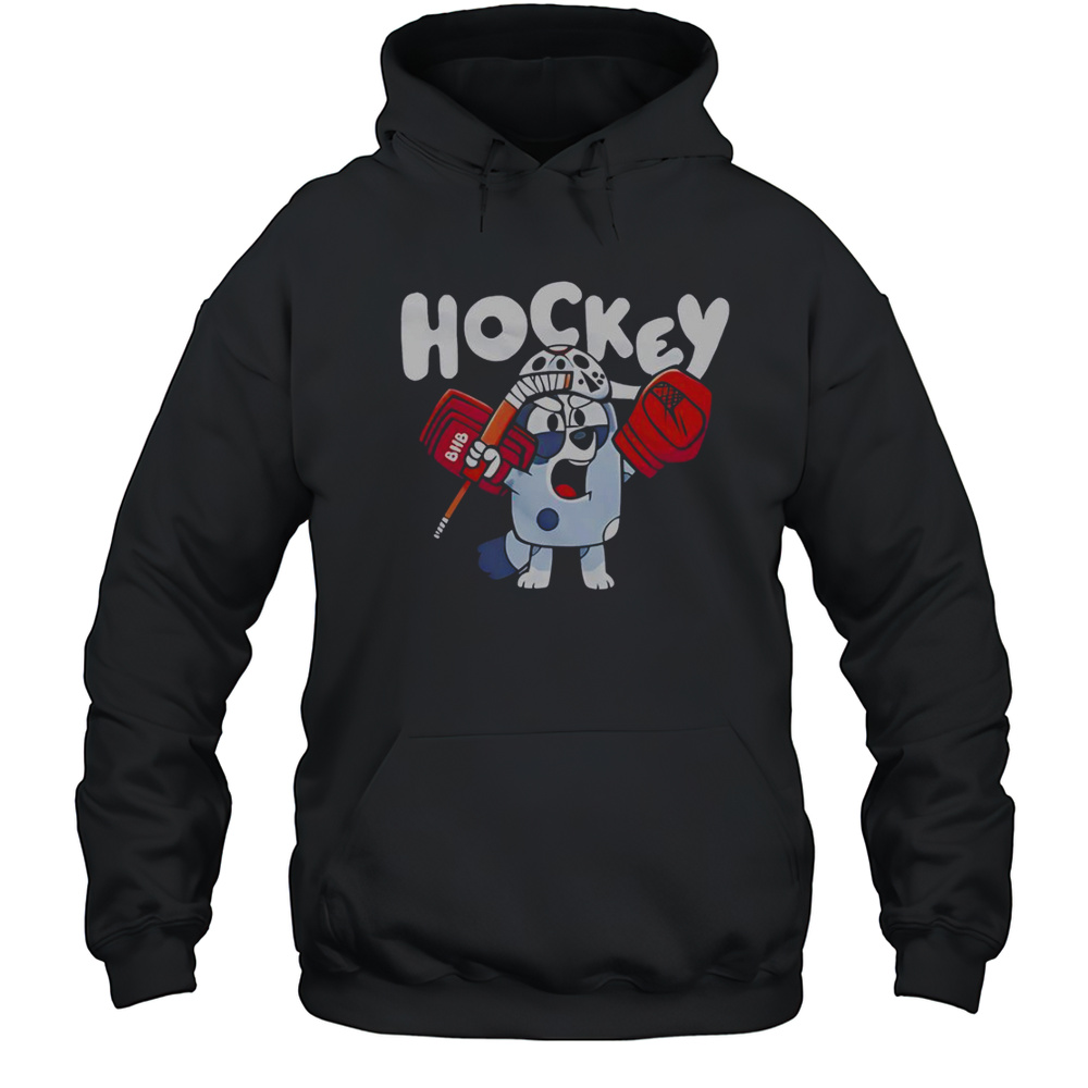 Hockey Bluey Cartoon T-Shirt Unisex Hoodie