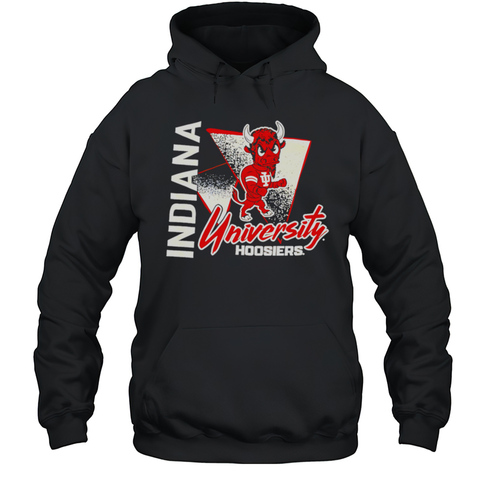Indiana University Hoosiers Bison Mascot Retro Shirt Unisex Hoodie