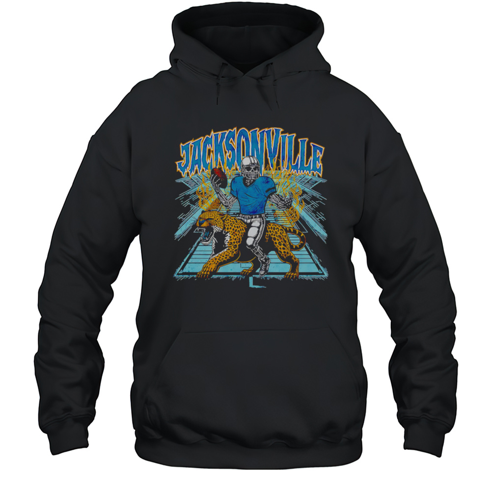 Jacksonville Football Skeleton Graphic Shirt Unisex Hoodie
