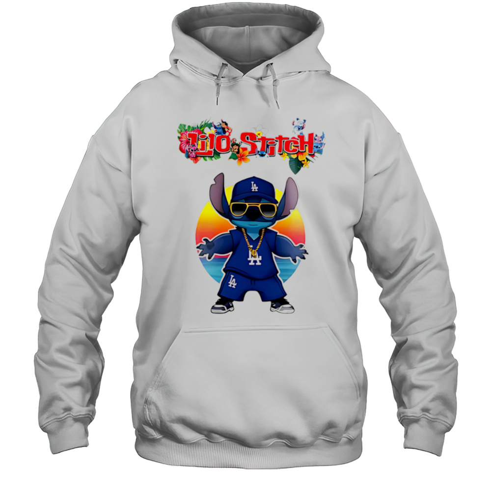Los Angeles Dodgers X Lilo And Stitch Baseball Shirt Unisex Hoodie