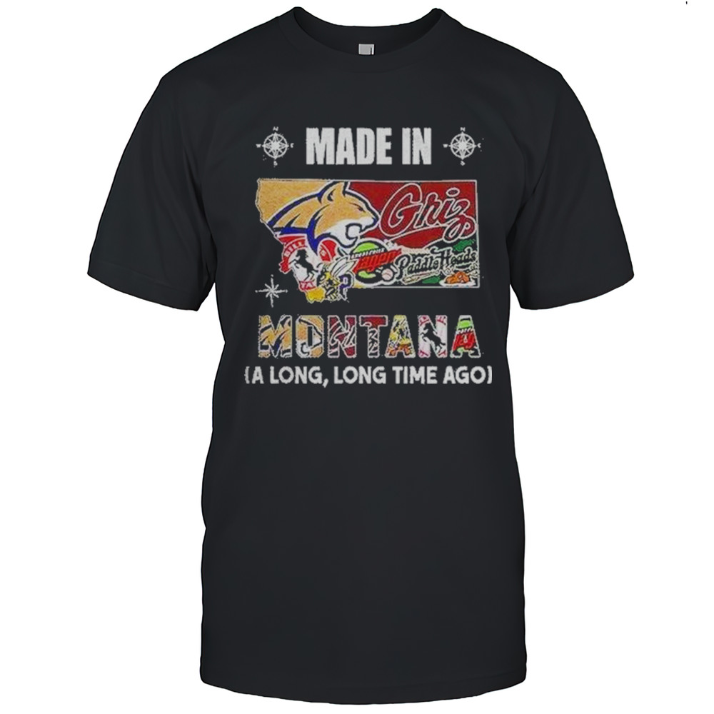 Made In Montana Sports Team A Long Long Time Ago Map Logo Shirt
