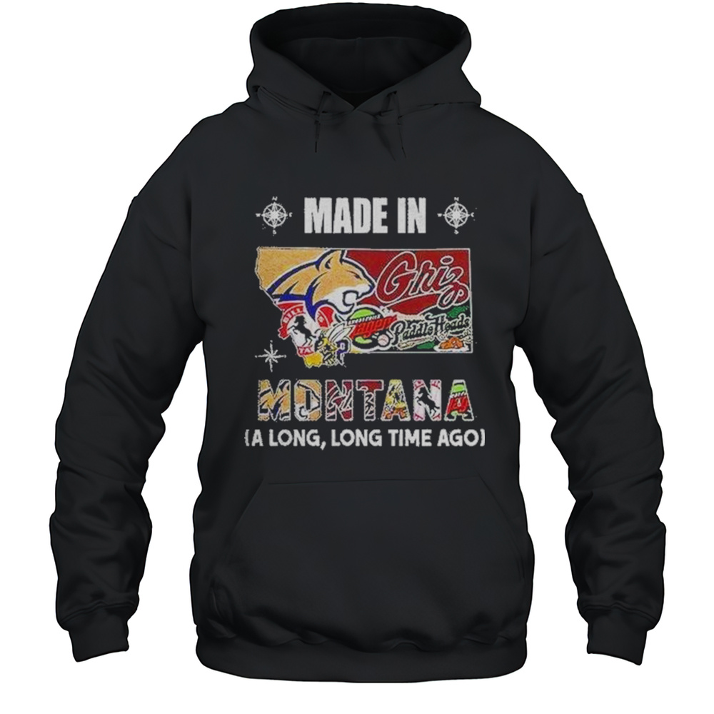 Made In Montana Sports Team A Long Long Time Ago Map Logo Shirt Unisex Hoodie