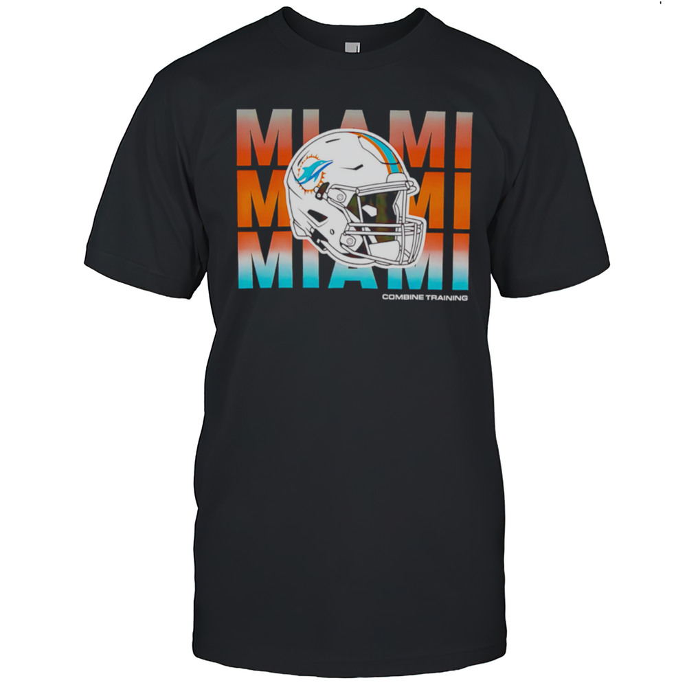 Miami Dolphins Repeat Helmet Combine Training 2025 Shirt