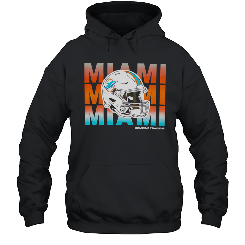Miami Dolphins Repeat Helmet Combine Training 2025 Shirt Unisex Hoodie