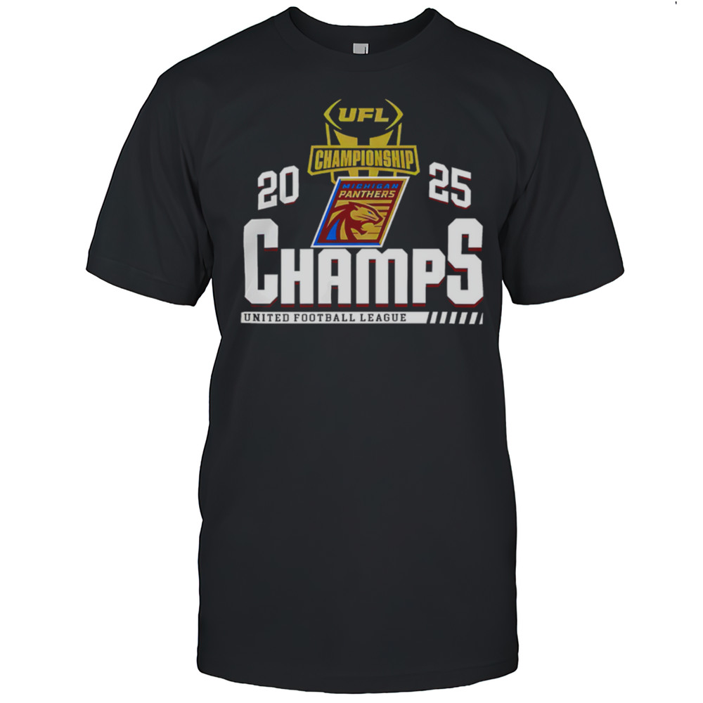 Michigan Panthers 2025 United Football League Champs Shirt