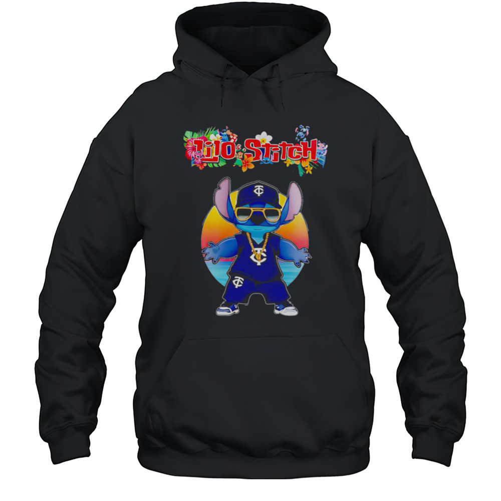 Minnesota Twins X Lilo And Stitch Baseball Shirt Unisex Hoodie