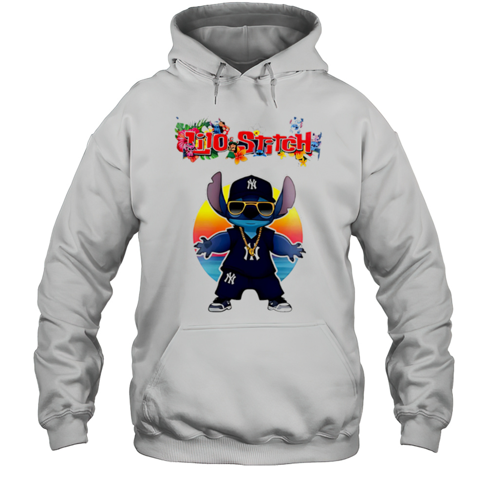 New York Yankees X Lilo And Stitch Baseball Shirt Unisex Hoodie