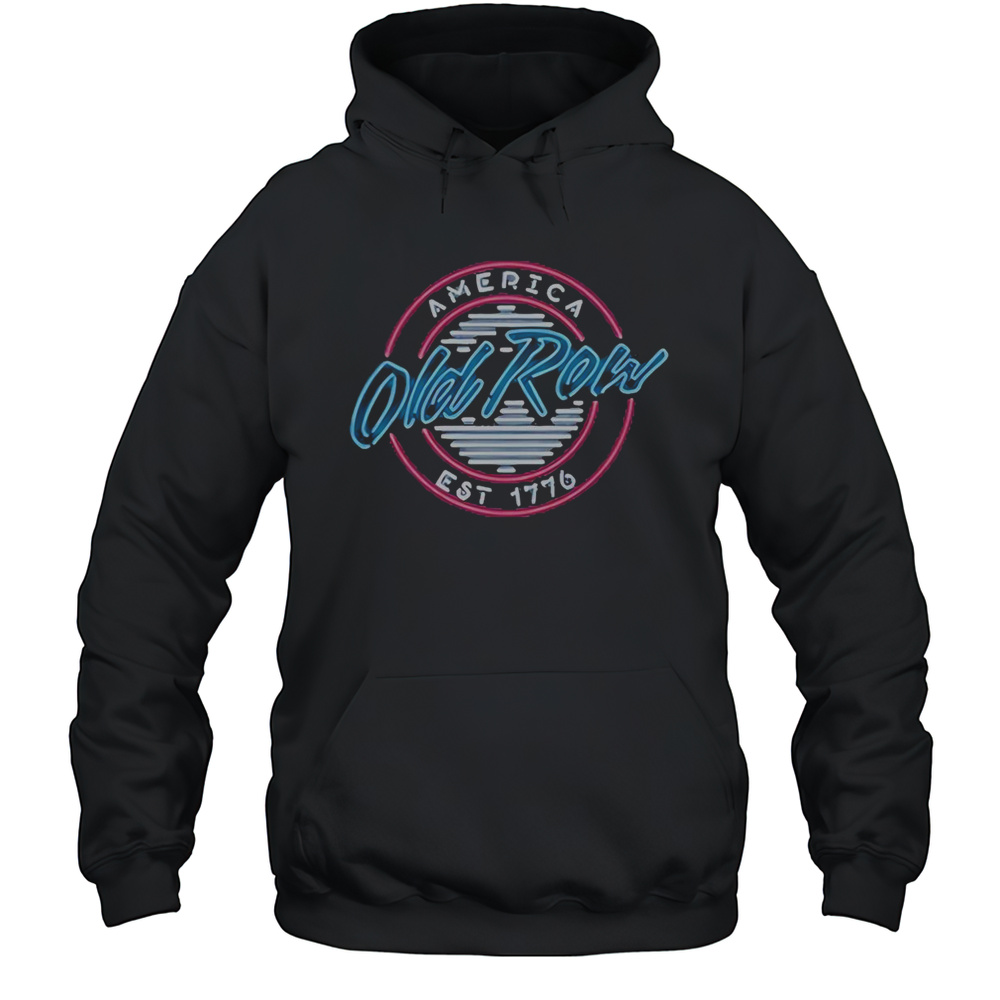 Old Row USA Neon Circle Logo T-Shirt Unisex Hoodie
