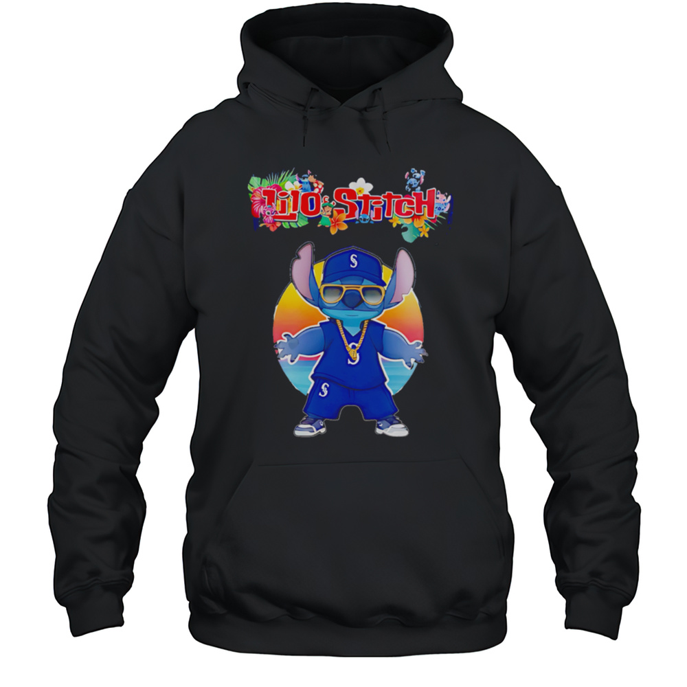 Seattle Mariners X Lilo And Stitch Baseball Shirt Unisex Hoodie
