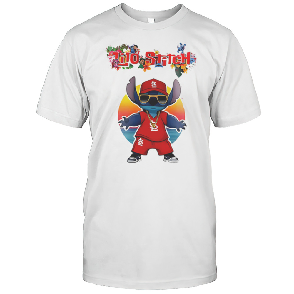 St.Louis Cardinals X Lilo And Stitch Baseball Shirt