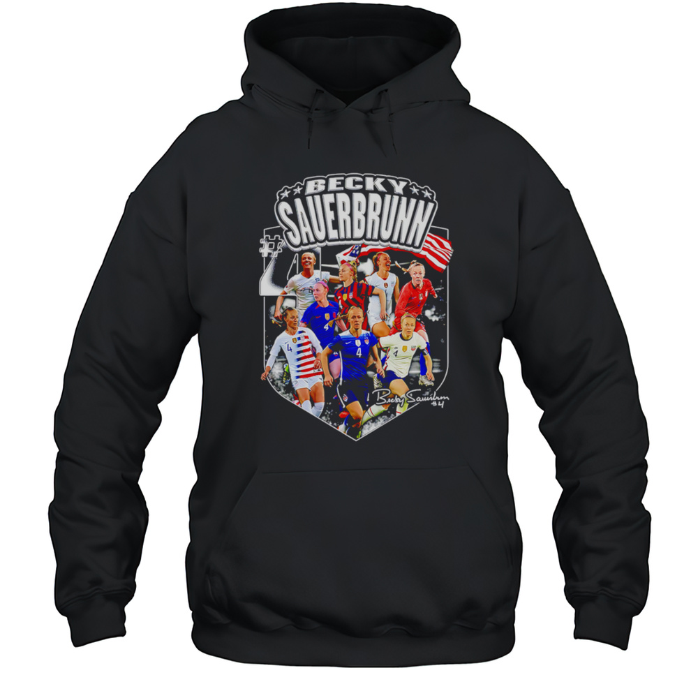 USWNT Becky Sauerbrunn Farewell Black Shirt Unisex Hoodie