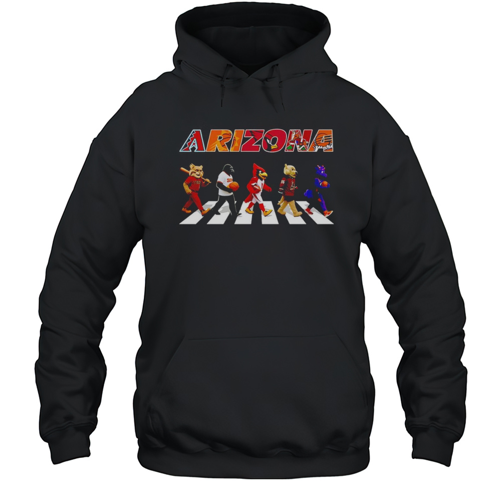 Arizona Sports Mascot Abbey Road Cross Road Shirt Unisex Hoodie