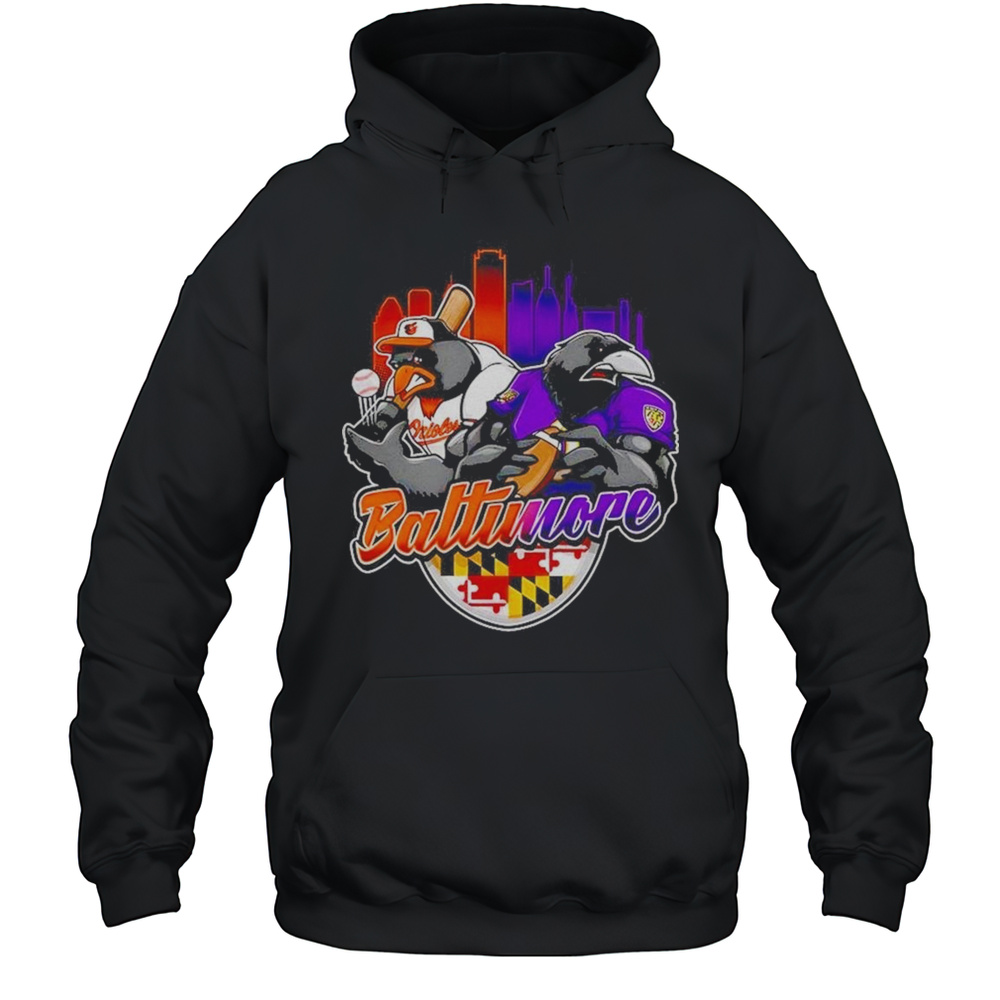 Baltimore Sports Team Mascot 2025 Shirt Unisex Hoodie