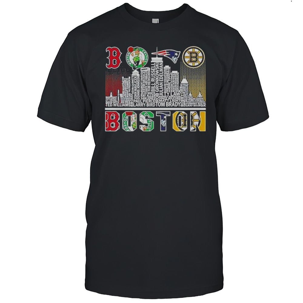 Boston Skyline City Sports Team Logo 2025 Shirt