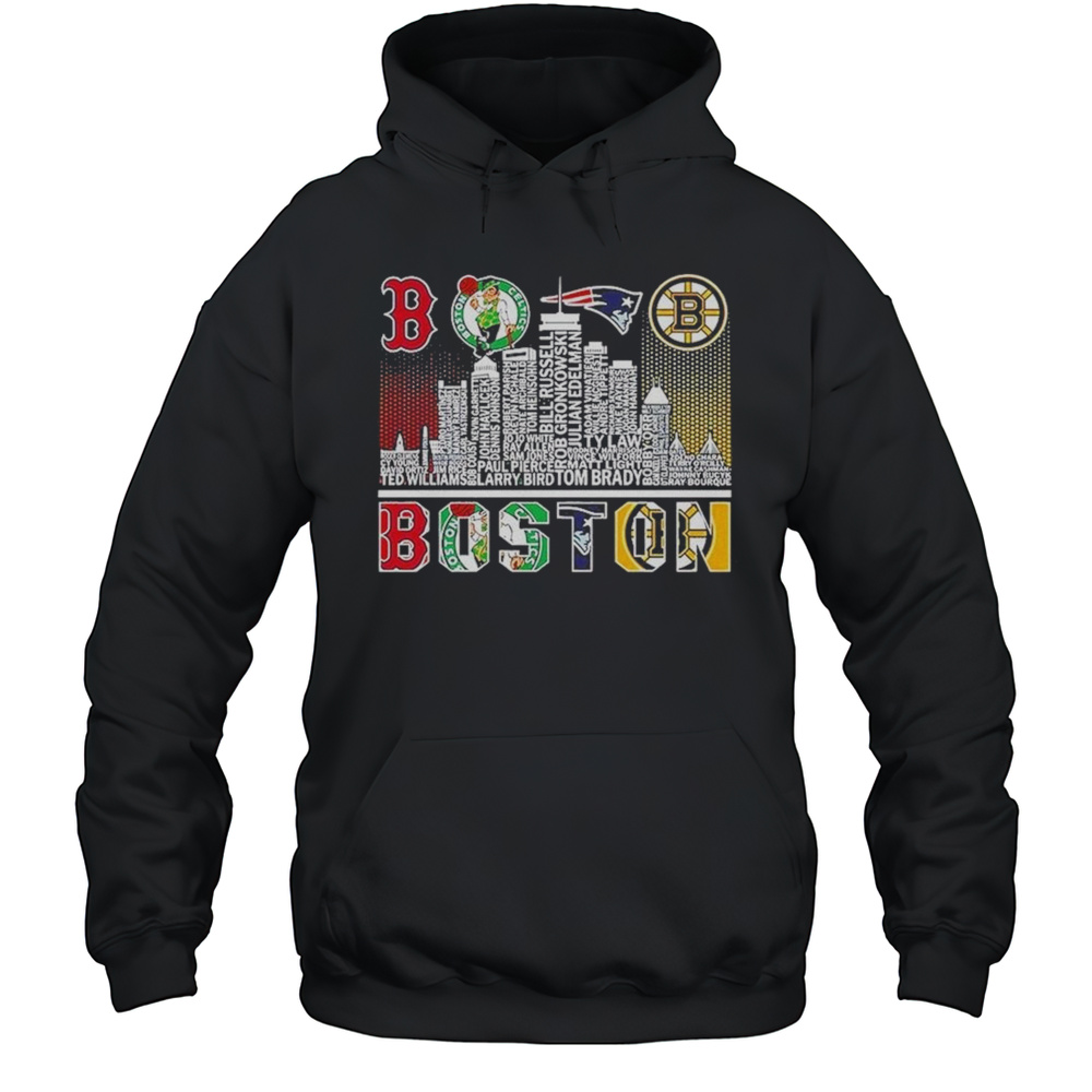 Boston Skyline City Sports Team Logo 2025 Shirt Unisex Hoodie