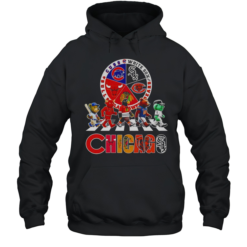 Chicago Sports Mascot Abbey Road Logo Shirt Unisex Hoodie