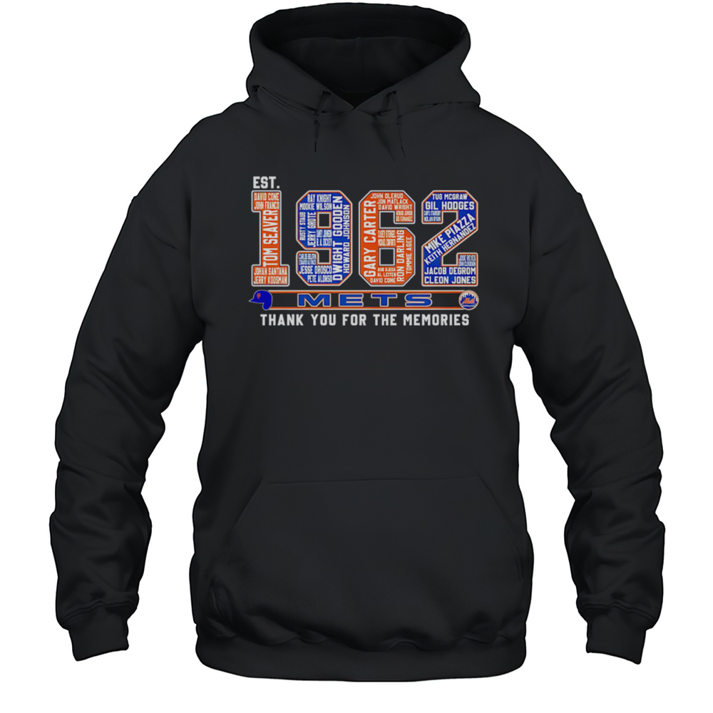 Est 1962 New York Mets Thank You For The Memories Shirt Unisex Hoodie