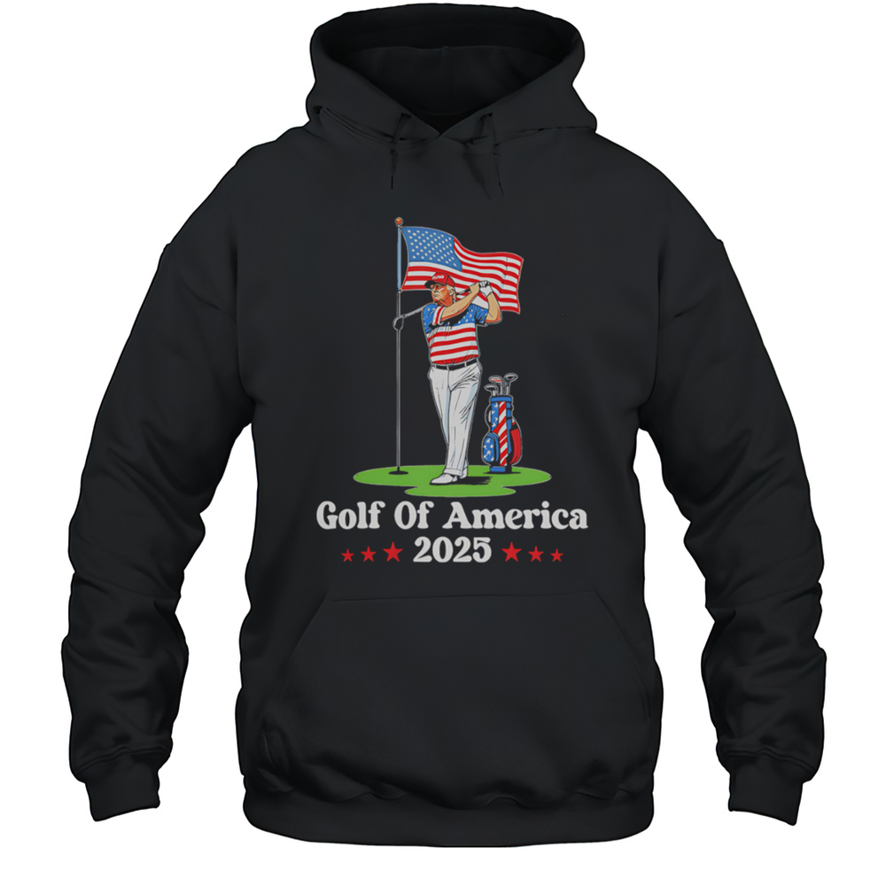 Golf Of America 2025 Trump Shirt Unisex Hoodie