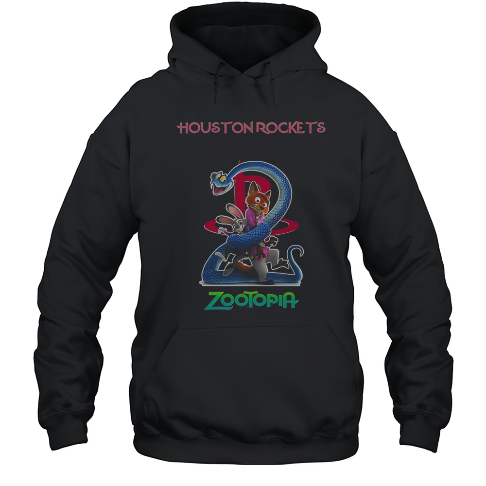 Houston Rockets Zootopia 2 T-Shirt Unisex Hoodie