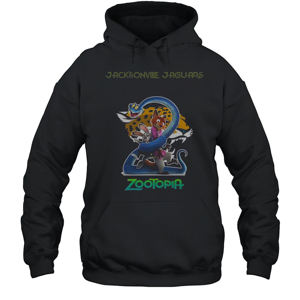 Jacksonville Jaguars Zootopia 2 T-Shirt Unisex Hoodie