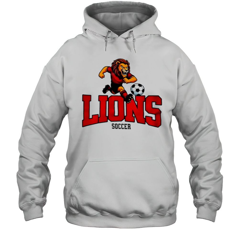 Lions Soccer Mascot Classic Shirt Unisex Hoodie