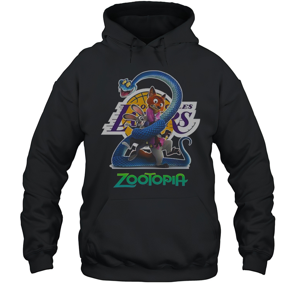 Los Angeles Lakers Zootopia 2 T-Shirt Unisex Hoodie