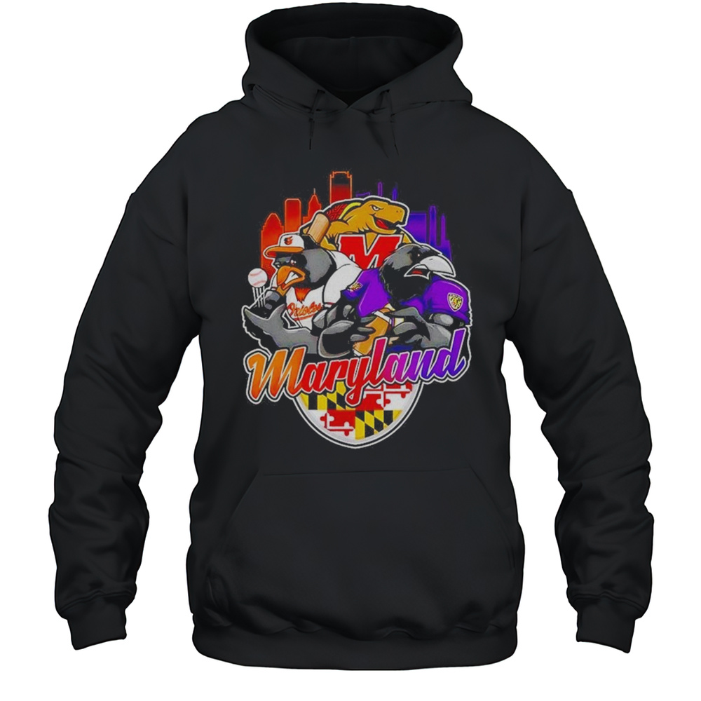 Maryland Sports Team Mascot 2025 Shirt Unisex Hoodie