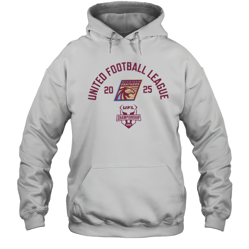 Michigan Panthers 2025 UFL Championship Game UFL T Shirt Unisex Hoodie