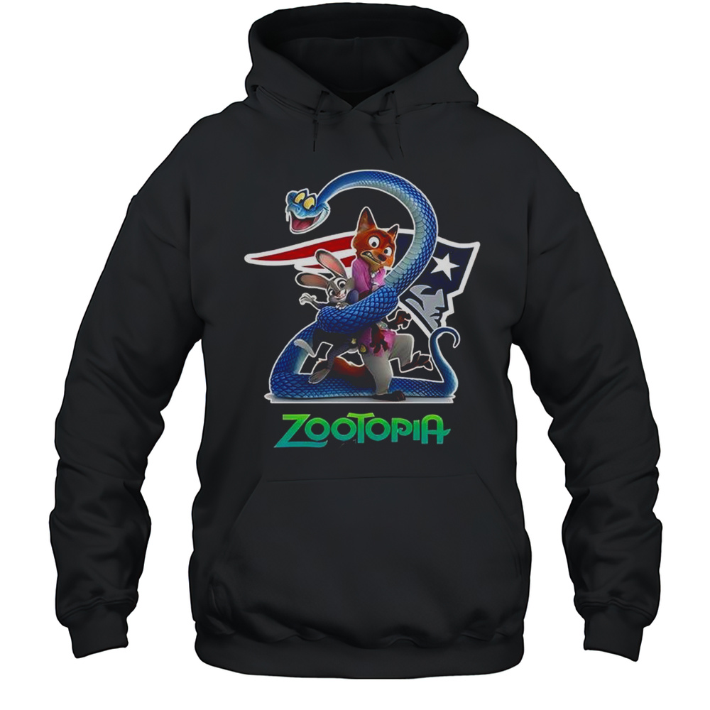 New England Patriots Zootopia 2 T-Shirt Unisex Hoodie