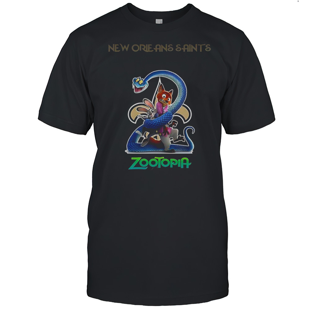 New Orleans Saints Zootopia 2 T-Shirt