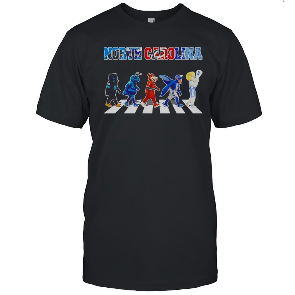 North Carolina Sports Mascot Abbey Road Cross Road Shirt