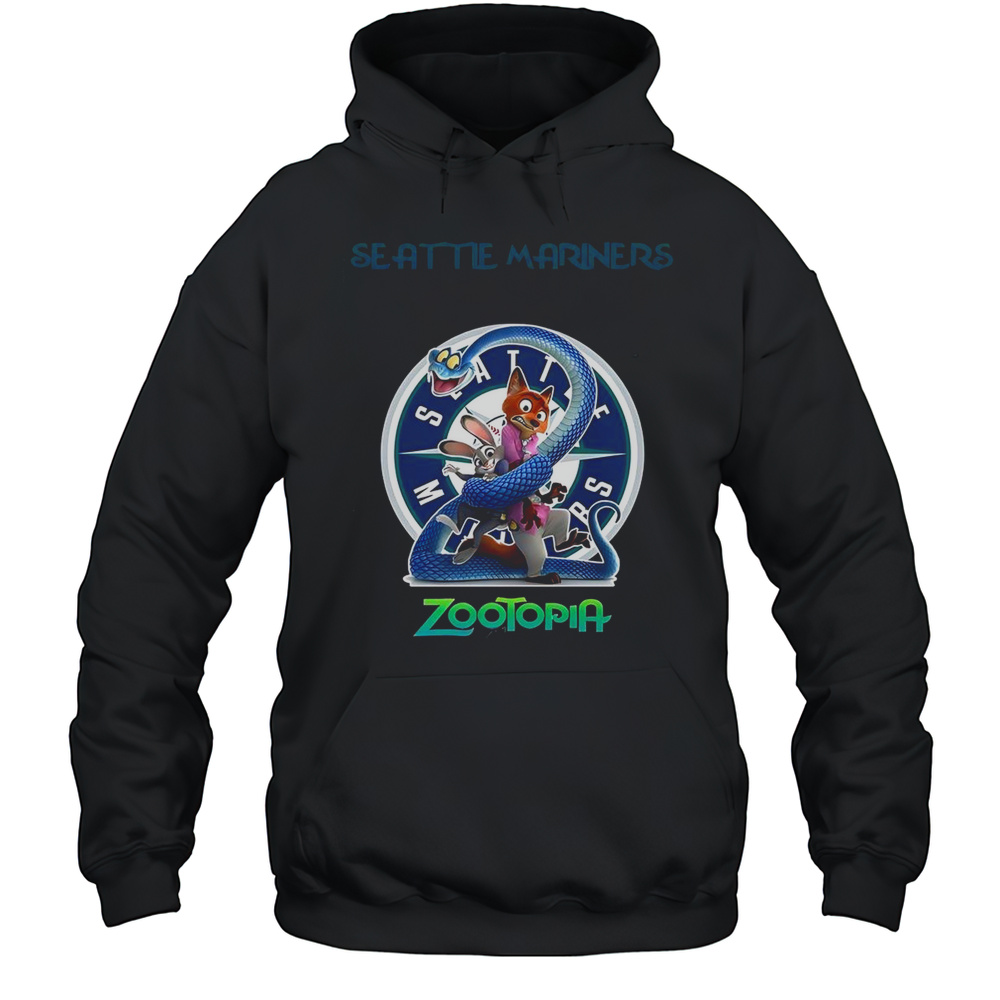 Seattle Mariners Zootopia 2 T-Shirt Unisex Hoodie